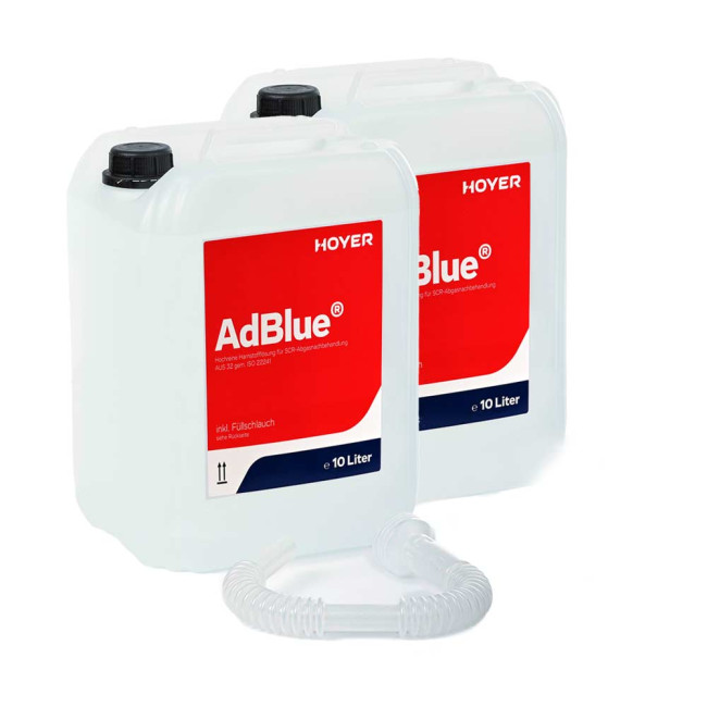 1x Adblue 10L Kanister Additiv für alle Diesel Fahrzeuge + Schlauch